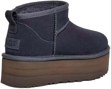 【未使用】UGG Classic Ultra Mini Platform 24㎝ UGG Classic Ultra Mini Platform Çocuk Kahverengi Bot Superstep Bot